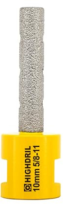 HIGHDRIL 3/8 10MM Diamond Milling Bit for Porcelain,Ceramic,Granite,Marble