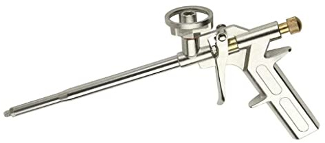 Professional Spray Foam Gun PU Expanding Dispensing Foaming Applicator for Caulking Insulating Foam Sealant Sprayer with One-Hand Adjustment Metal Body