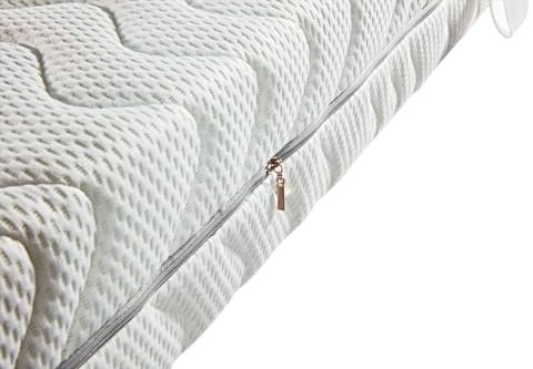 MatraMAXX Natura Latexmatratze | 7-Zonen Matratze aus 100% Naturlatex | Härtegrad H3 ab 80 kg mittelhart | Höhe 17 cm | Öko-Tex Zertifiziert | Made in Germany