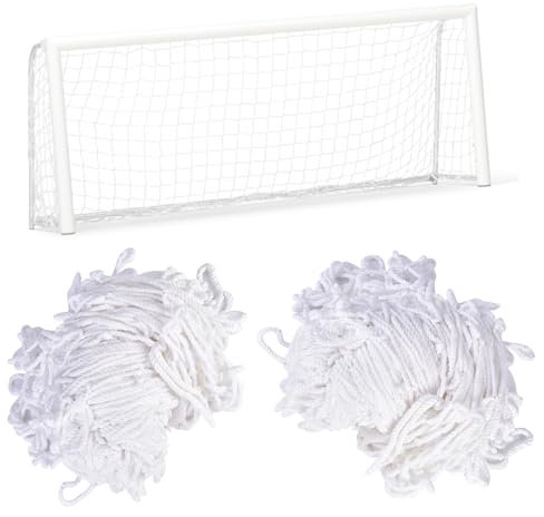 Fußballtor Netz, Tornetz 3x2m, 2er Pack Netz für Fußballtor, Polypropylen Ersatznetz für Fußballtor, Tornetze Ersatznetz für Sport Match Training, Ersatzteil für Lacrosse Und Fußball (2)