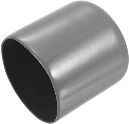 sourcing map 20pcs Rubber End Caps 39mm ID Vinyl Cap Cover Screw Protectors Dark Grey
