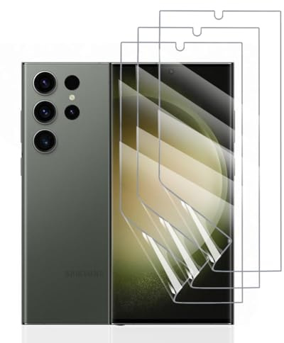 Hhfcryst Hydrogel Folie für Samsung Galaxy S23 Ultra /S22 Ultra, 3 Stück TPU Displayschutzfolie HD Transparent Weich Schutzfolie (Nicht Gehärtetes Glas)