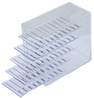 ChuYiElegance Caja Organizadora de Pestañas de 5 para Extensiones Y Trasplantes de Pestañas, Claro