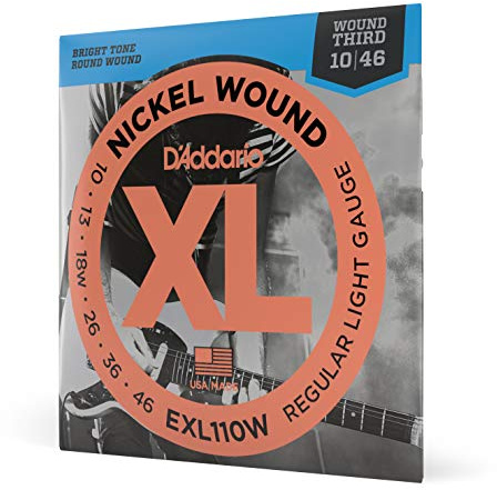 D'Addario XL Nickel EXL110W E-Gitarrensaiten Wound 3rd 10-46