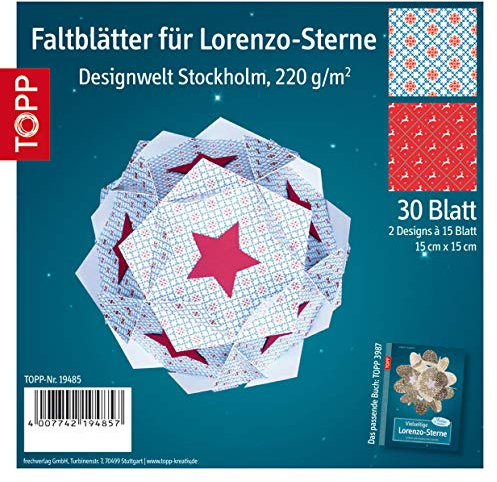 Faltblätter Extrastark Stockholm: Geeignet für Lorenz-Sterne, 2 Designs, 30 Blatt