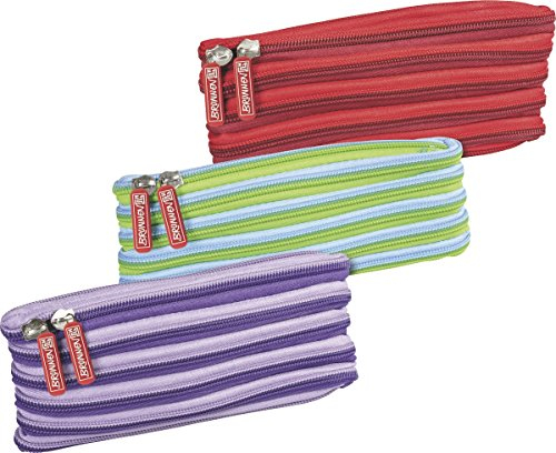 Brunnen 1049017 Schlamper-Etui Duo (21 x 12 x 5 cm, 2 Fächer, 2 Motive) sortiert