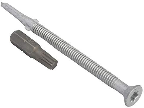 TechFast Heavy Duty Timber to Steel Roofing Screws | 5.5 x 85mm | Elementech | Bag 50