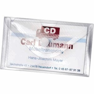 VELOFLEX 10 x Visitenkarten/USB-Stick-Hülle selbstklebend