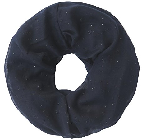 Lina & Lily Damen Loop Schal Rundschal Schlauchschal Glitzer