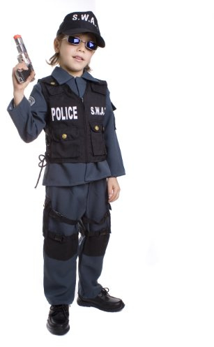 Dress Up America Luxe pour Enfants S.W.A.T. Déguisement d'officier de Police