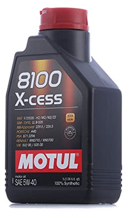 Motul 8100 X-Cess 5W40 / 1Liter, Brown, 102784