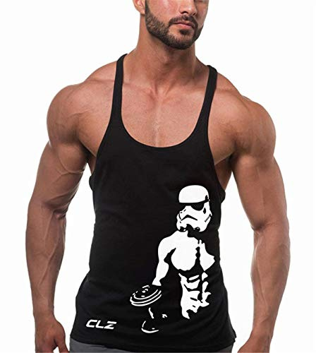 Cabeen Män Gym Tank Tank Bodybuilding Ärmlös tröja Sporttröjor Gym Fitness Tank Top