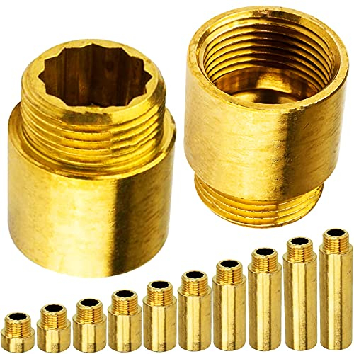 Hahn Verlängerung um 100mm aus Messing 1 Zoll Innengewinde IG x AG Außengewinde Gewinde Fitting Trinkwasser geeignet Rohr Verschraubung Kupplung Adapter Wasserhahn Anschluss
