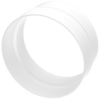 H&C VENT Wandflansch für Klima & Lüftungssystem (Ø 100mm, Ohne Ventil, Rund) - Wand Flansch, Rohrverbinder & Wandanschluss - Schlauch Adapter für Abluftschlauch, Lüftungsschlauch, Klimaanlage