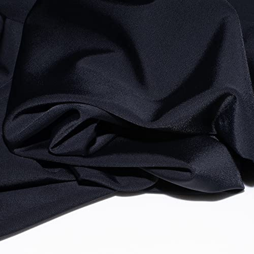Lycra vendita al metro, tessuto lycra opaca elasticizzata per indumenti sportivi, lycra al metraggio, lingerie e costumi da bagno NERO