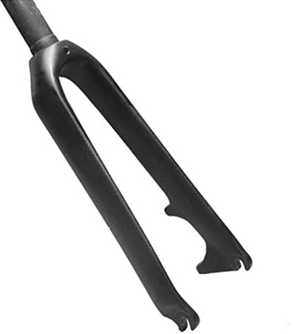 HSQMA Carbon-Starrgabel 20 451mm Faltbares Fahrrad Scheibenbremse BMX-Gabel 28,6mm Gewindelos Gerade Fahrrad Vorderradgabeln (Color : 451mm Matte Black)