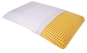 MAPE Cojín de protección para el cuello viscoelástico de espuma térmica suave 100% algodón (manzanilla, 73 x 43 x 13,8 cm)