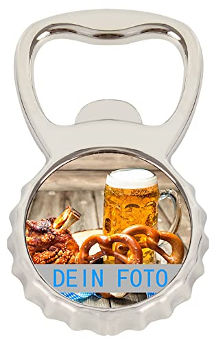 MilyaDE Kühlschrankmagnet mit eigenem Foto Flaschenöffner Magnete Kühlschrank Personalisiert Bild, Druchmesser 3cm