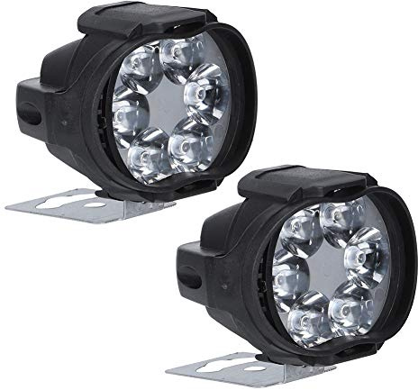 Tbest Faros Delanteros/Faros Delanteros, 2 uds., 6 Luces Antiniebla de Punto Led, Faros Delanteros Universales Impermeables para Motocicleta, 12V