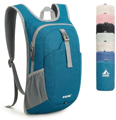 G4Free Kleiner Rucksack 12L Faltbarer Leichter Wanderrucksack Damen Herren Daypack für Outdoor Wandern Camping Reisen Klettern