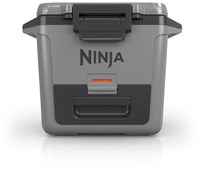 Ninja FB131GY FrostVault 30qt Hard Cooler with Dry Zone, Integrated Fridge-Temp Dry Storage Drawer, Premium Heavy-Duty Insulated Cooler, Keeps Ice for Days, Slate Gray