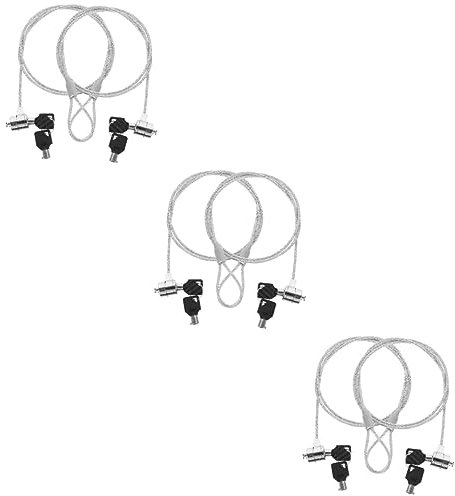 QUMIIRITY 6sets Lock Laptop Locking Cable Cable Computer Accessory Security Hardware Kit