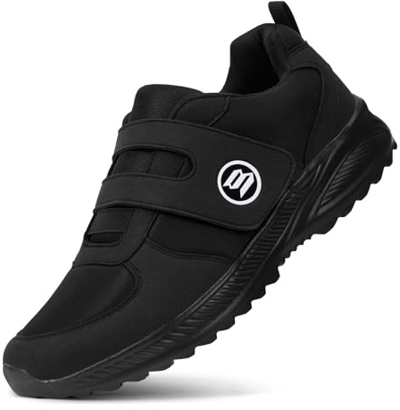 Bigzagger Chaussures pour diabétiques pour homme et femme - Extra larges - Avec fermeture Velcro - Chaussures orthopédiques avec semelle en mousse à mémoire de forme - Sans coutures - Ultra légères