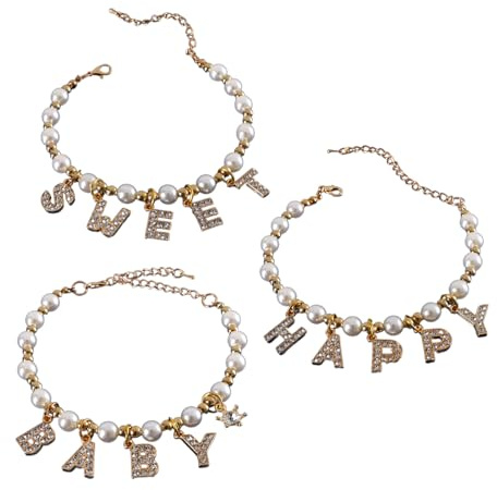 Xuanxi Glitzernde Katzen-Strass-Anhänger, Halsband für Katzen, Mädchen, Hochzeit, kleine Katzen, Halskette, dekorativer Schmuck, 3 Stück