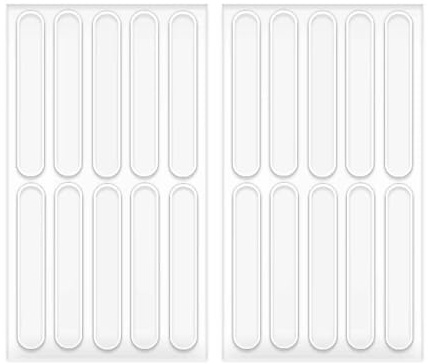 Door Slam Stopper - ​ShiningUU 20 Pcs 63mm Silicone Door Pads Stop Slamming | Transparent Cabinet Protector for Cabinet & Window | Door Silencer | Scuff-Proof Surface Guard for Furniture