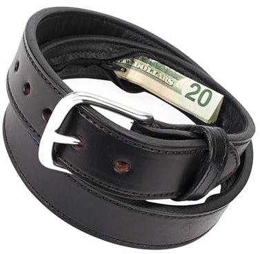 Baoqifong Cinturón Portaefectivo de - Bolsillo con Cremallera De Viaje En Cinturón De Dinero | Accesorios de Discreción para Guardar Efectivo, Joyas, Llaves, Tarjetas de Memoria y Objetos de