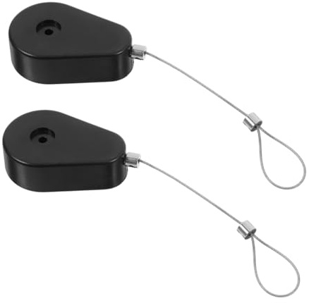 KOMBIUDA Caja De Cables Antirrobo Retráctil Automática 2 Unidades Con Longitud Ajustable Telescópica Para Seguridad Electrónica Y Organización De Cables