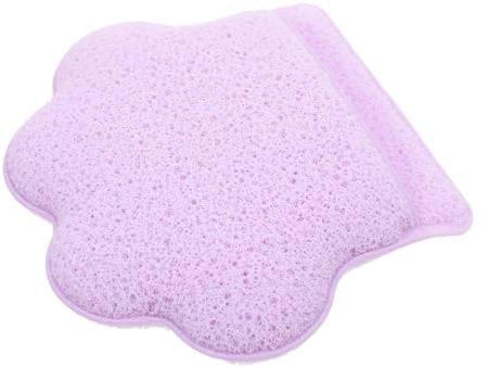Gatuida Gesichtsreiniger mit Großem Weichem Schwamm Peeling aus Hydrophilem Polyurethan in Violett zur Porenreinigung und Make-up-entfernung für Schonende Hautpflege