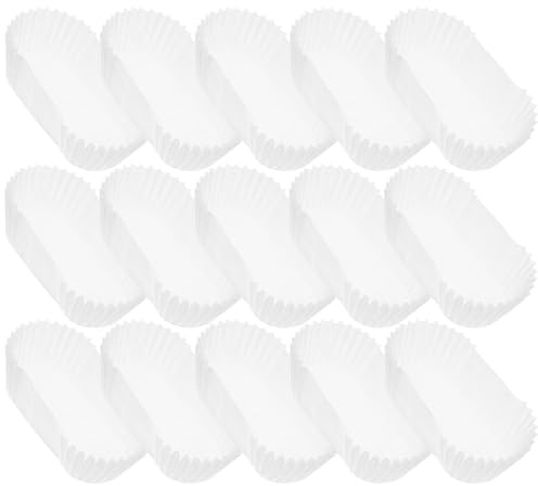 Caissettes Ovale Papier Blanc 1000 Pièces, Gobelet Gâteau
