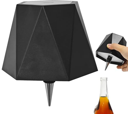 Bawiaueu Lampada Bottiglia Wireless,Paralume LED Senza Fili a 3 Colori - Luce Tappo per Bottiglia di Liquore Senza Cavo | Per Illuminazione Decorativa Camera da Comodino Cucina Sala da