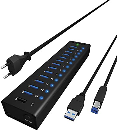 Raidsonic ICY BOX IB-AC6113 13-Port USB 3.0 Hub