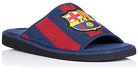 MARPEN SLIPPERS Zapatillas de Casa Hombre Verano Barcelona FC Oficiales – Zapatillas Para Casa Hombre Pantuflas Hombre Unisex Antideslizantes, Suela EVA, Lavables - Hechas en España - Talla 36