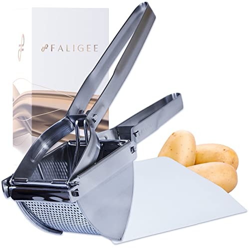 Faligee Premium Spätzle / Potato Ricer Stainless Steel - Spätzle Press for Potatoes, Vegetables etc. - Spaghetti Ice Press Rustproof and Dishwasher Safe