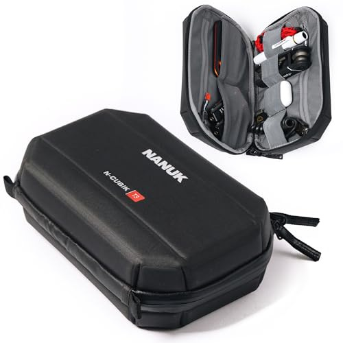 NANUK N-Cubik T3 Camera Bag Insert – Water-Resistant Hard-Shell Pouch – Shockproof Protective Camera Insert for Backpack – Perfect for Accessories & Gear (9.4” x 6.3” x 2.8”)