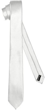 Ladeheid Klassische Herren Krawatte, glänzend, Perfekt für Büro & Festlichkeiten, Vielfältige Farben - Ideal für Geschäftsmeetings, Hochzeiten TMS-6 (150cm x 6cm, Silber)