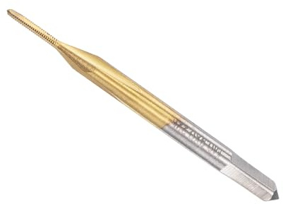 CoCud Thread Tap, M0.9 x 0.225 Thread Size 3 Straight Flutes, High Speed Steel Threading Tapping Repair Tool - (Applications: for Tapping Stainless Steel Copper Aluminum)