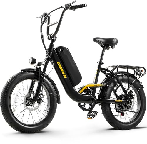 VOZCVOX E Bike Herren Damen 20 Zoll Ebike R8SE Elektrofahrrad Für Erwachsene Fat E-Fahrrad Mit 48V15AH Lithium-Akku,7-Gang-All-Terrain Ebikes 25km/h,Reichweite Bis Zu 45-60Km