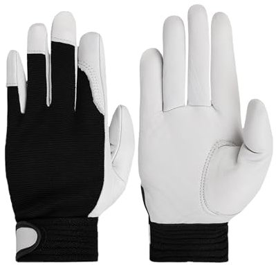 Leder Gartenhandschuhe, Dornenfeste Arbeitshandschuhe für Damen und Herren, für Gartenarbeit, Mechanische Arbeiten und Gärtner Schutz, Geschenk für Gartenliebhaber