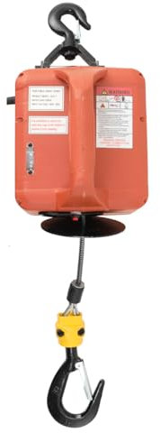 SUDEG 3 in 1 Elektrische Seilwinde,500KG/1100lbs Elektronischer Seilzug Hebezug Winden Hebezeuge,Elektro Seilzug Winde Hebezug mit Fernbedienung & 7,6m Stahldrahtseil