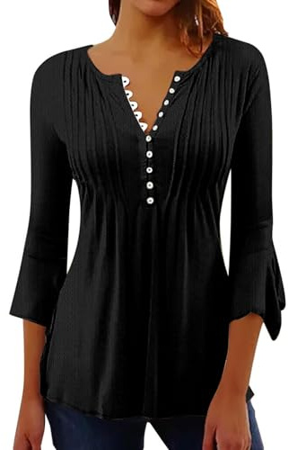 Cocila Maglietta Y2K Offerta Maglia con Finta Camicia Donna Elegante Rosa XS Maglietta Senape Magliette 100X100 Cotone Bianca Manica Corta Fitness Palestra Paillettes Blu Avorio Pizzo Blusa Boho in