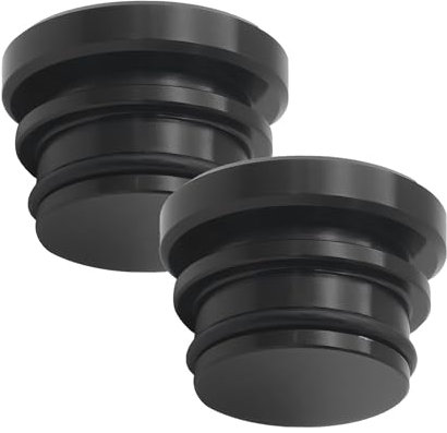 2 Pcs Lighter Socket Cover,Car Cigarette Lighter Plug Covers,Aluminum Alloy Waterproof and Dustproof Plug Socket Cap Cover for Car Truck Suv Boat Yacht Universal Accessories