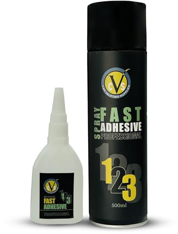 CVS 100g Super Glue with Activator Spray Set + 500ml Activator Aerosol | Fast Strong Bonding Glue, Mitre Bond Adhesive for Wood, Plastic, Metal, Glass & Ceramic | All Purpose Super Glue Kit (1)