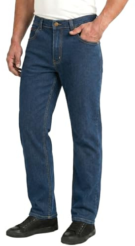 Lee Cooper LCPNT219 Jean de Travail en Denim Extensible pour Homme, Lavage Marine, 30W / 31L