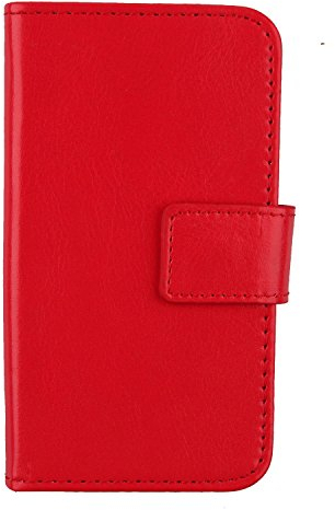 Gukas PU Leder Tasche Hülle Für Maze Blade 4G Phablet 5.5 Handy Flip Design Brieftasche mit Karten Slots Schutz Protektiv Case Cover Etui Skin (Farbe: Rot)