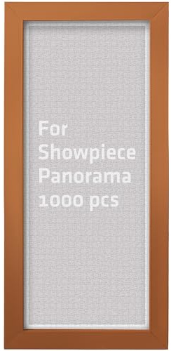 Pintoo Jigsaw Puzzle Frame Tailor-Made for Pintoo's 1000 Pieces Panorama Puzzle ONLY - Rosewood - Effortless & Toolless Assembly NO Glue Required [W1045]