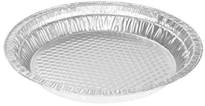 KitchenDance Einweg-Alu-Pie-Pfannen mit gestepptem Boden (30,5 cm, 22,9 cm Rand bis Rand)